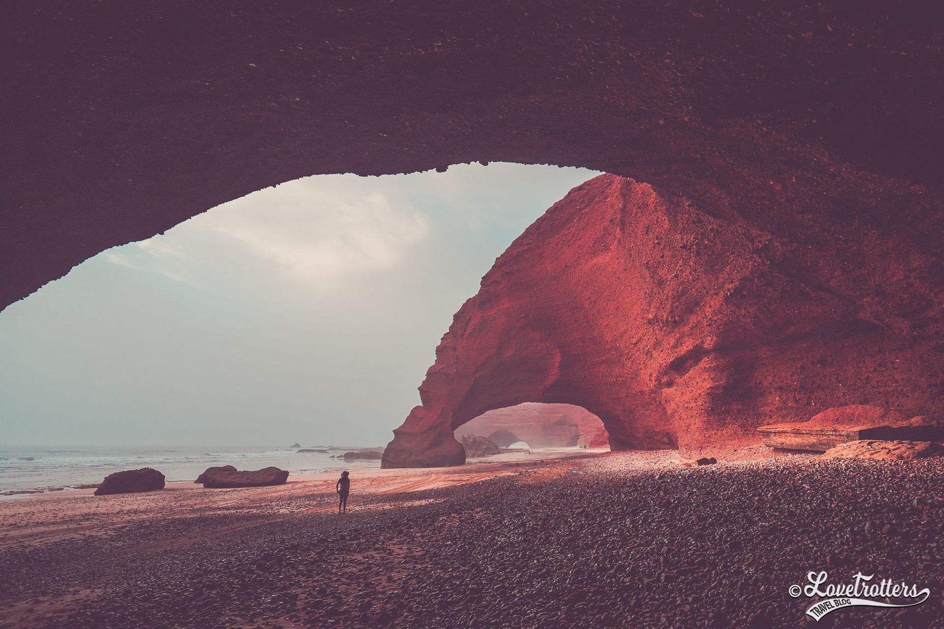 Les plus belles plages sauvages du Maroc : arches de Legzira